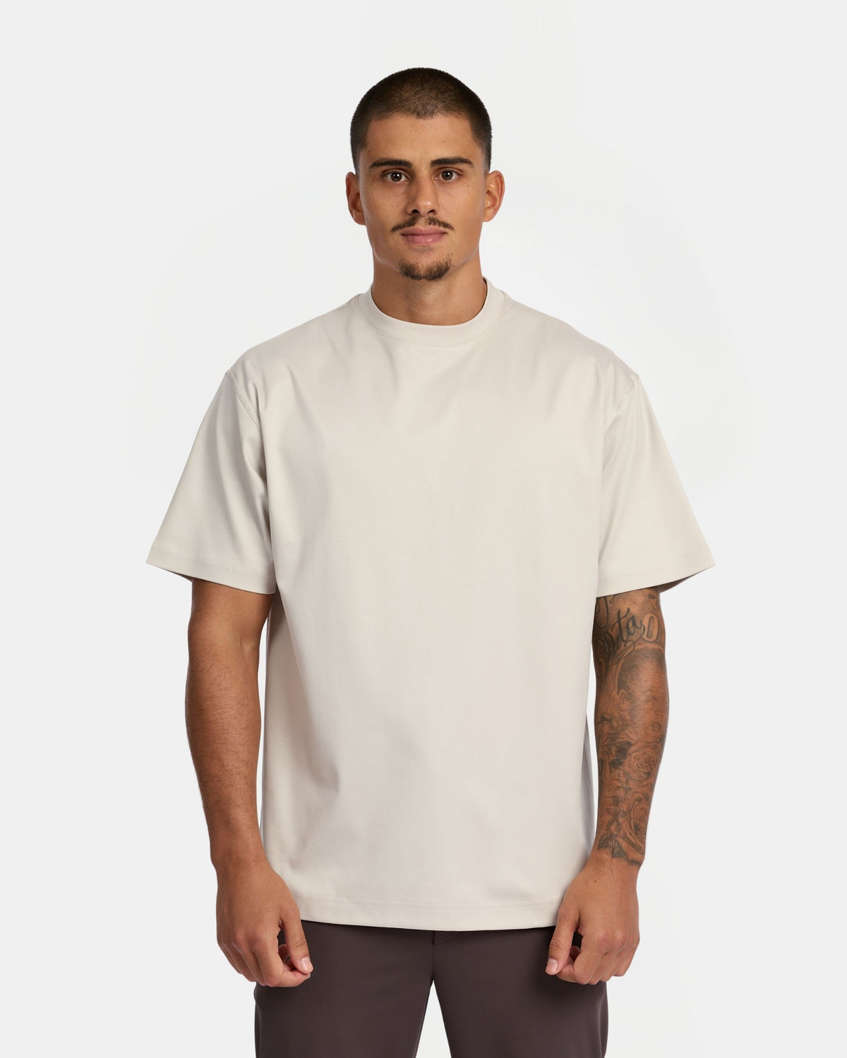 Pearl Grey Supima Oversized T-shirt