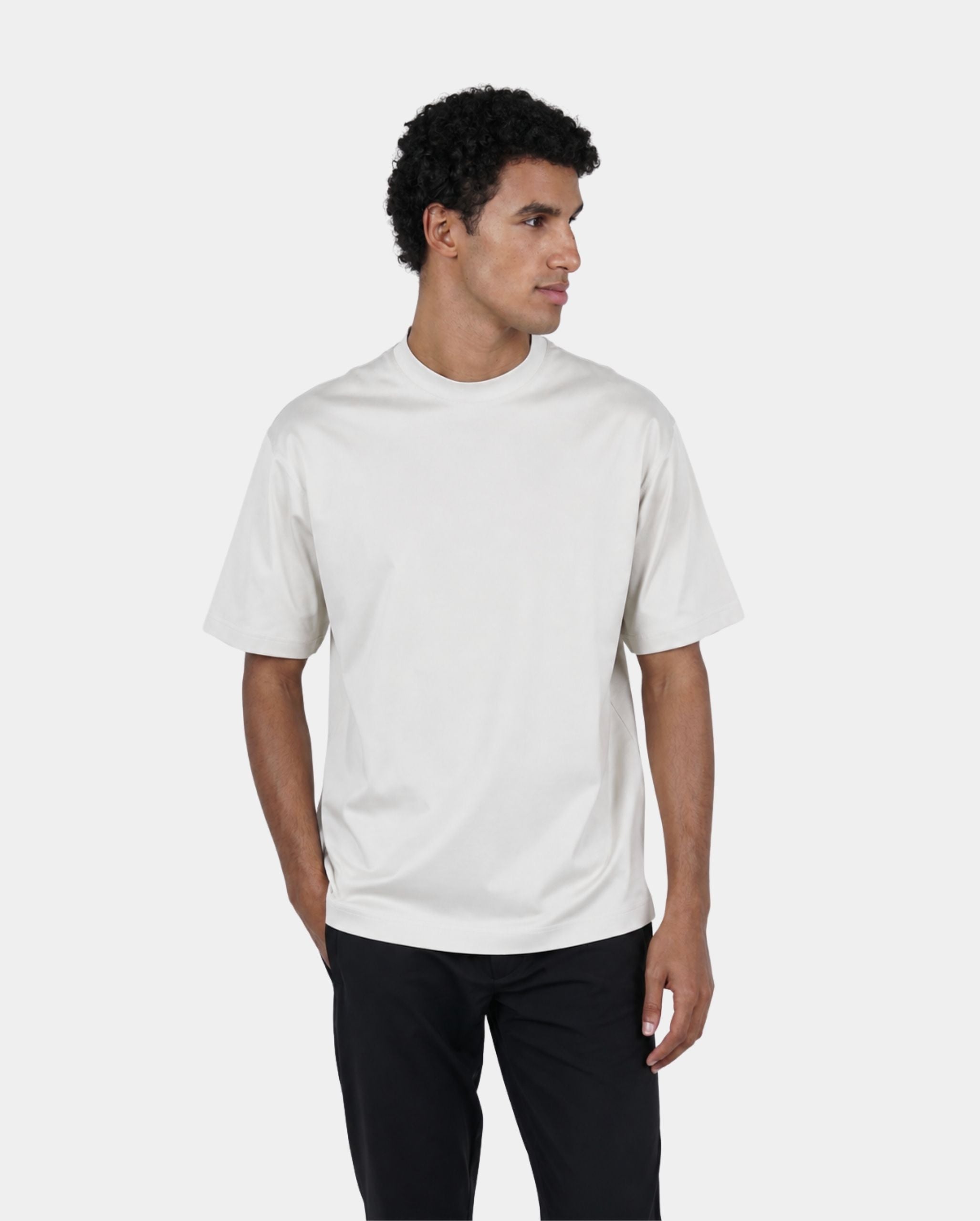 PERLA PEARL GRAY OVERSIZED T-SHIRT