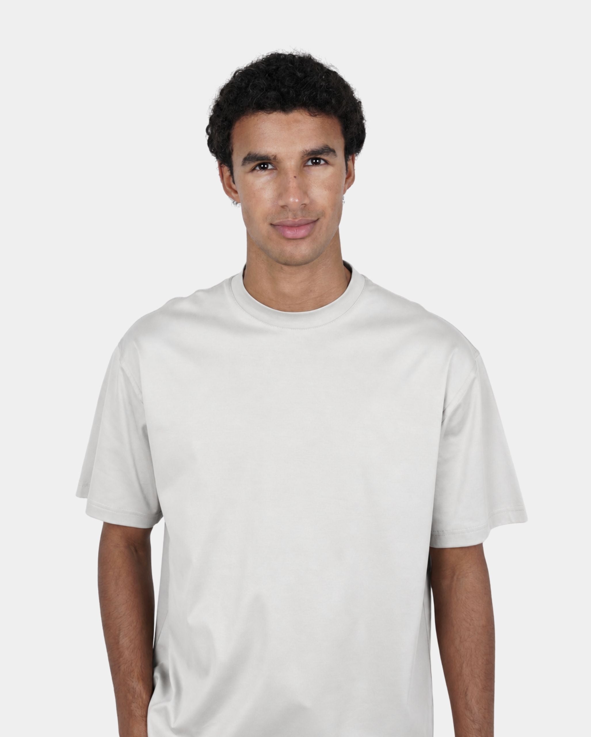 PERLA PEARL GRAY OVERSIZED T-SHIRT