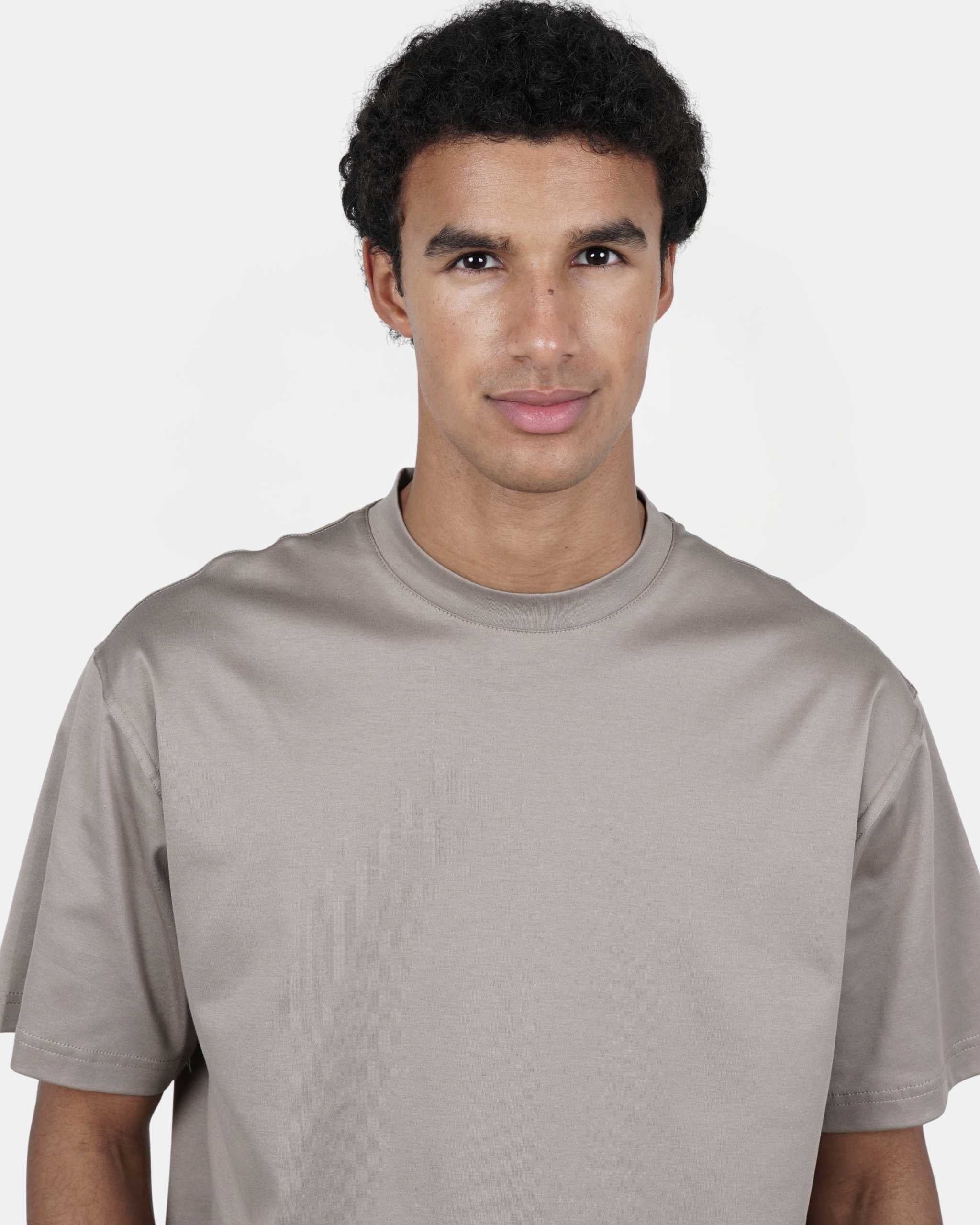 Taupe Supima Oversized T-shirt