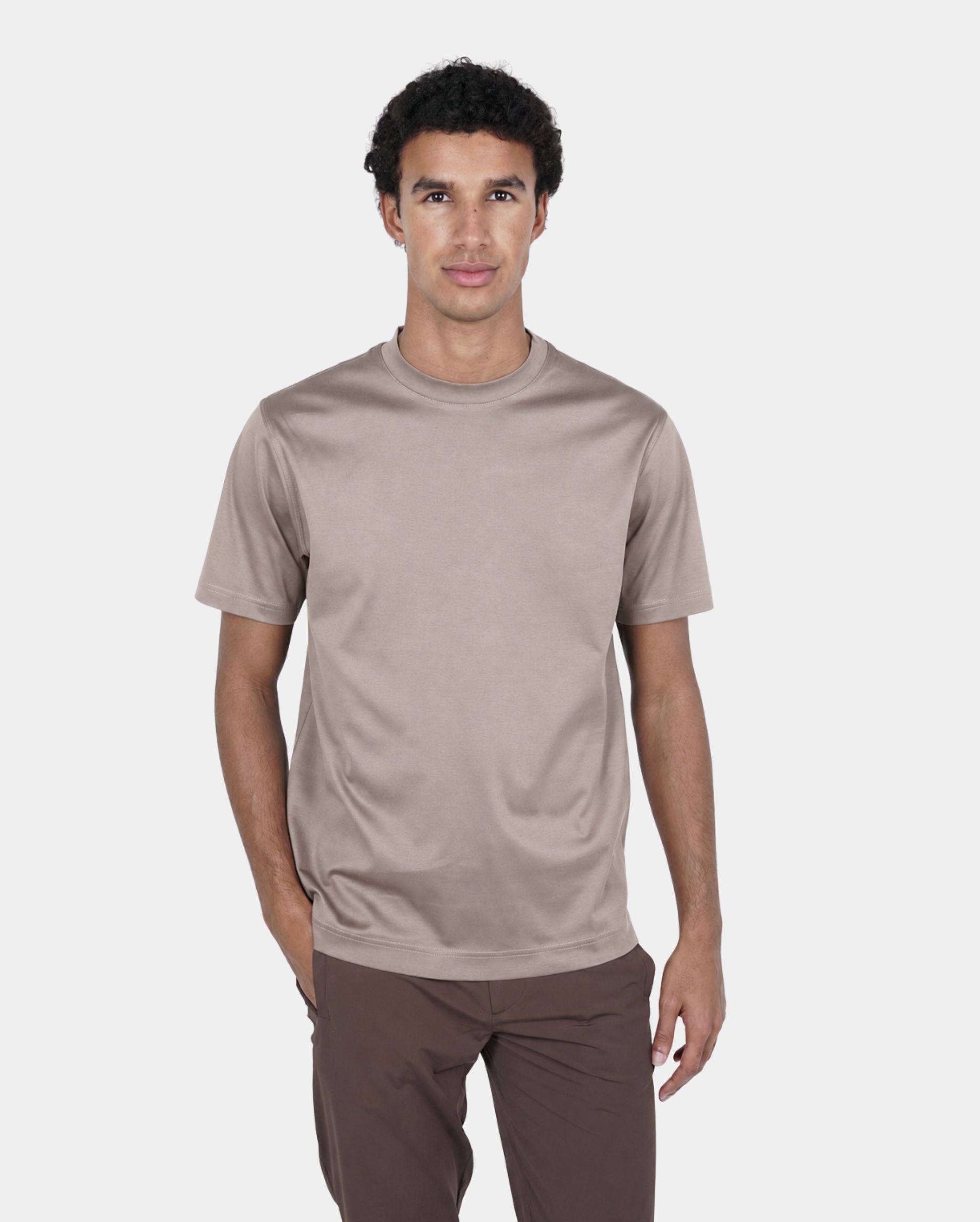 Mid Taupe Supima T-Shirt