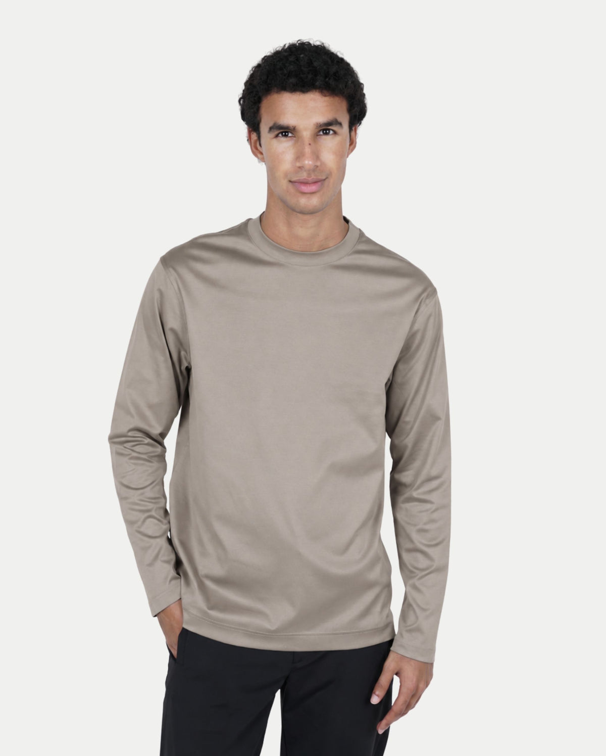 Taupe Longsleeve T-Shirt